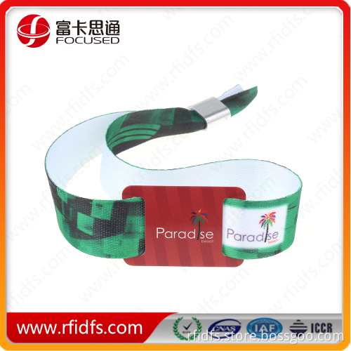 Good quality printing cheap customized fabric wristbands for beach/party/events/festival